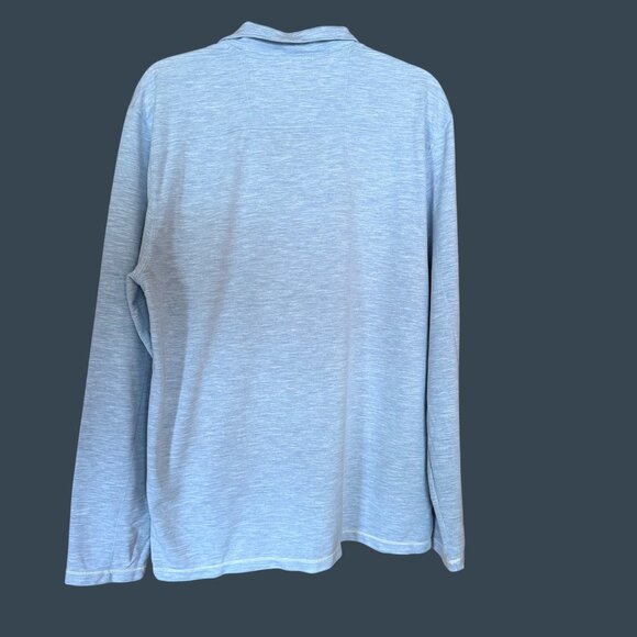 Tommy Bahama Men’s Blue Long Sleeve 1/4 Zip Pullover Size L  Coastal Resort - Picture 2 of 8